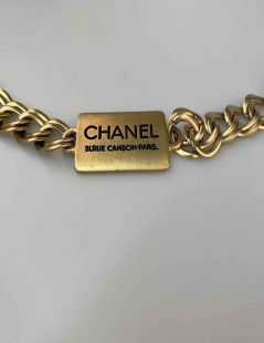 Ceinture CHANEL plaques CHANEL dorée