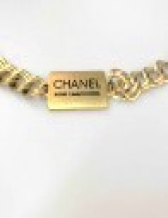 Ceinture CHANEL plaques CHANEL dorée