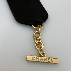 Bracelet CHANEL cuir CC doré