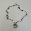 Collier CHANEL perle nacree parme