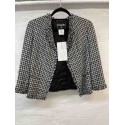 Veste T 40 CHANEL pied de poule noir bleu