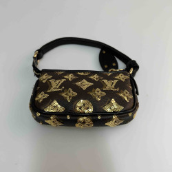 Mini pochette LOUIS VUITTON sequins dorés