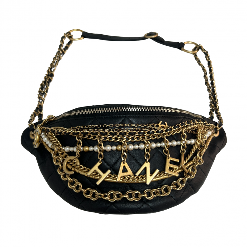 Bum bag / sac ceinture leather handbag Louis Vuitton Ecru in