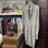 Long gilet CHANEL T 38 cachemire gris