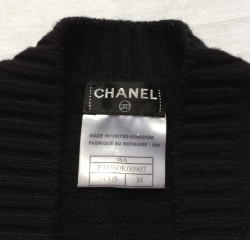 Long gilet CHANEL noir T 38