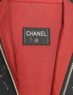 CHANEL black canvas garment-cover