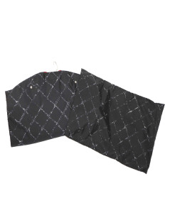 CHANEL black canvas garment-cover