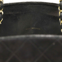 CHANEL vintage black lambskin tote bag