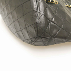 CHANEL vintage black lambskin tote bag