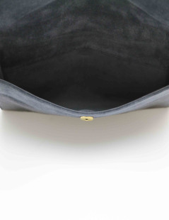 Pochette HERMES daim gris