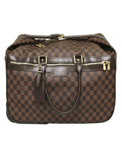 Valise cabine LOUIS VUITTON toile damier marron