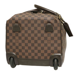 Valise cabine LOUIS VUITTON toile damier marron