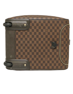 Valise cabine LOUIS VUITTON toile damier marron