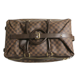 Valise cabine LOUIS VUITTON toile damier marron