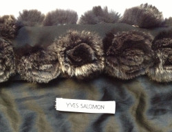 Veste YVES SALOMON fourrure ss manches