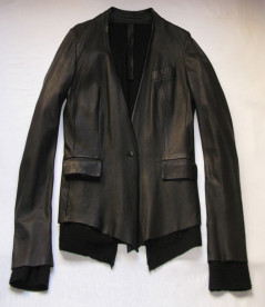 veste ISAAC SELLAM cuir et cachemire t 40 fr