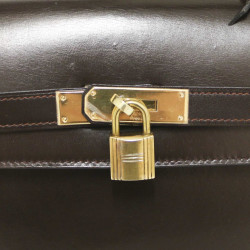 Kelly 32 HERMES box marron