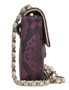 CHANEL Mini Belt Bag in Purple Lizard 