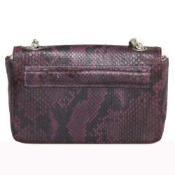 Mini sac ceinture CHANEL lezard violet