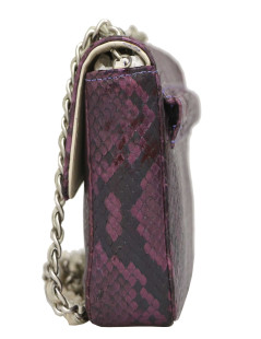 CHANEL Mini Belt Bag in Purple Lizard 