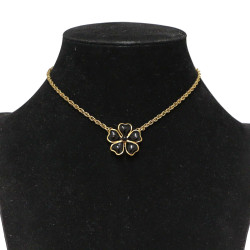 Collier fleurette noir MARGUERITE DE VALOIS