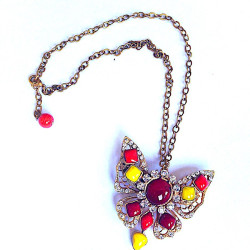 Collier papillon MARGUERITE DE VALOIS