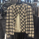 Veste T 40 CHANEL tweed beige fils d'or