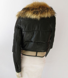 Blouson biker BARBARA BUI col amovible renard