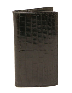 HERMES planner cover black Porosus crocodile