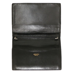 HERMES planner cover black Porosus crocodile