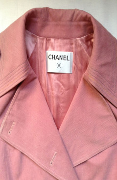 Imperméable CHANEL rose t40