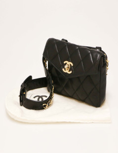 Ceinture banane Chanel noir