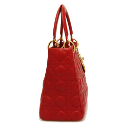 Sac Ladie D DIOR cuir rouge 