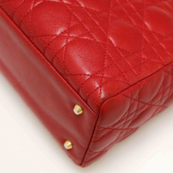 Sac Ladie D DIOR cuir rouge 