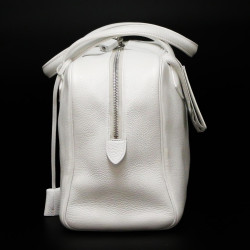 Sac Victoria HERMES taurillon blanc