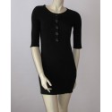 Petite robe CHANEL noire en coton