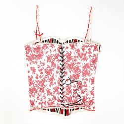 Corset T 1 CHRISTIAN LACROIX en soie Vintage 