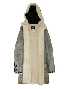 CHANEL shearling duffle coat