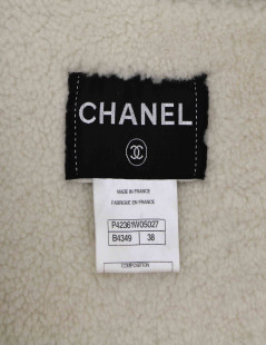 CHANEL shearling duffle coat