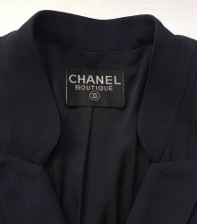 Manteau CHANEL bleu T42Fr