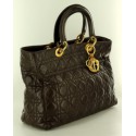 Lady DIOR Brown GM bag