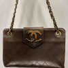 Sac CHANEL marron gros CC