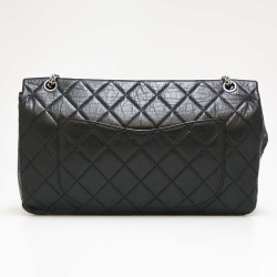 Maxi sac 2.55 CHANEL veau vieilli noir