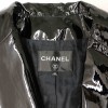 Trench T 42 CHANEL cuir verni et cuir noir