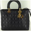 sac lady DIOR bleu marine GM