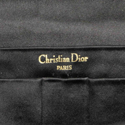 Pochette CHRISTIAN DIOR satin noir Vintage