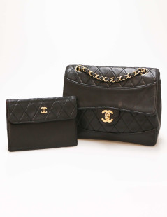 Sac vintage classique CHANEL noir