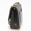 Sac CHANEL double rabat vintage noir