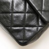 Sac CHANEL double rabat vintage noir