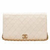 Sac vintage CHANEL cuir blanc